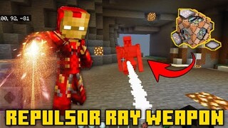 Iron Man's Repulsor Ray Weapon in Minecraft using Command Blocks