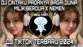 DJ BADAI ASMARA ||DJ CINTAKU PADANYA BAGAI DUNIA MILIK BERDUA X NEMEN || DJ TIKTOK TERBARU 2024 !!