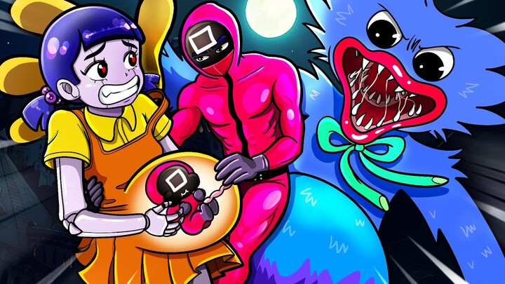 SQUID GAME (오징어 게임) Animation | Huggy Wuggy and Squid Game Doll in POPPY PLAYTIME COMPLETE EDITION