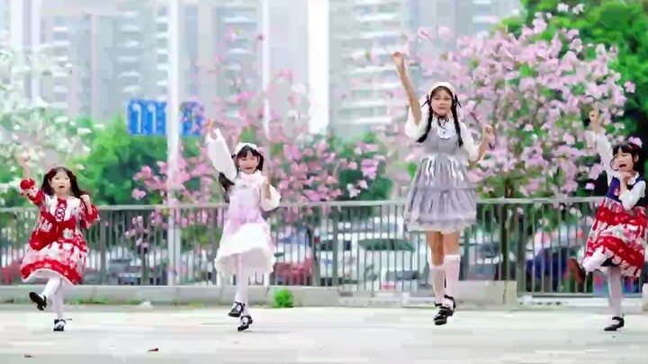 Touch the sky - older sister takes three elementary school younger sisters!