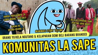 Rela Ngutang & Kelaparan Demi Gaya-gayaan! Komunitas Fesyen LA SAPE KONGO | Animasi Story Telling