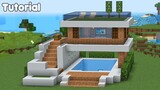 Minecraft Tutorial: How to Build a Modern Underground House - Easy #14