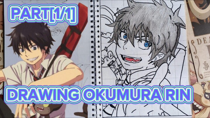 DRAWING BOCAH RANDOM(OKUMURA RIN)DARI ANIME AO NO EXORCIST PART[1/1]BNW