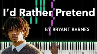 I'd Rather Pretend by Bryant Barnes piano cover + sheet music & lyrics