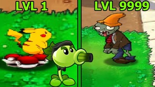 Plants vs. Zombies POKEMON Cực Lạ Pikachu Hóa Thân Thành Peashooter Bắn Điện - Top Game Android Ios