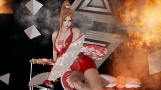 Mai Shiranui, nhảy múa trong lửa~~ (Mai Shiranui nhảy múa và phá hủy ngôi nhà o(╥﹏╥)o)