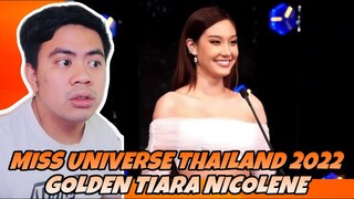 ATEBANG REACTION |MISS UNIVERSE THAILAND 2022 GOLDEN TIARA NICOLENE LIMSNUKAN #missuniversethailand