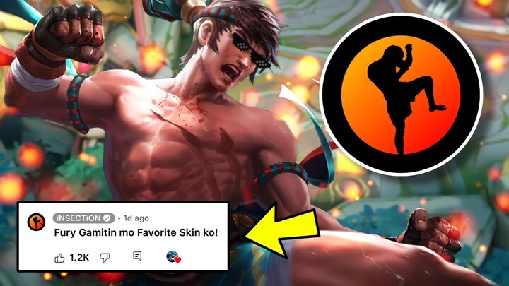 INSECTION WANT’S ME TO USE HIS FAVORITE SKIN! THEN THIS HAPPEN! MLBB