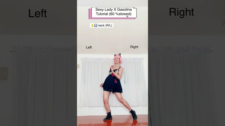SEXY LADY X GASOLINA DANCE TUTORIAL #shorts