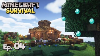 Membuat Kandang Hewan dan Mencari Diamond - Minecraft Survival Indonesia (Ep.4)