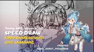 [ Speed Draw ] Tutorial cara gambar pawang hujan ges ☂️🌧🌊|| Draw fanart my style