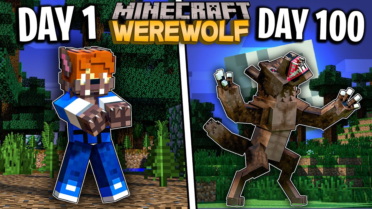 Growing Up as a WEREWOLF in Minecraft 