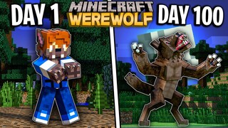 I Survived 100 Days as a WEREWOLF in Minecraft