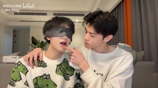 [Engsub/BL] Sweet Jelly Kissing challenge, our Bae has been bullied by his puppy | Chen Lv Liu Cong