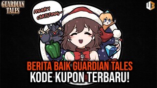 BERITA BAIK & SPOILER UPDATE, 3 KODE KUPON DESEMBER TERBARU GUARDIAN TALES INDONESIA