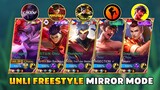 5 YOUTUBER IN MIRROR MODE!! UNLI FREESTYLE