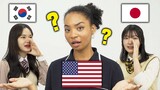 When Half-American heard Korean and Japanese English accents