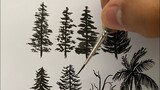 Watercolour painting tutorial  ( tree )