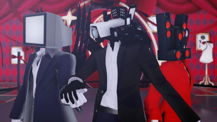 【Skibid /MMD】The three Titans live a good life more than anything else. One king and two queens