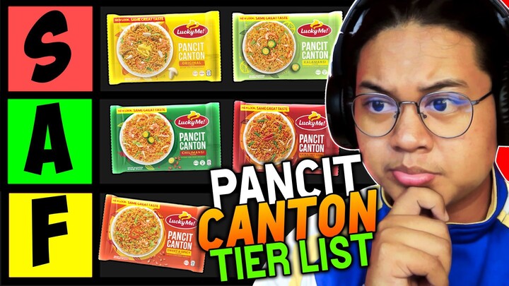 I Ranked every FLAVOR of Lucky Me PANCIT CANTON! (Filipino)