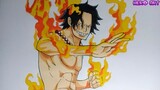 Cách Vẽ Hỏa Quyền Portgas D  Ace DAWING ONE PIECE Vua Hải Tặc