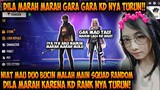 DILLA MARAH BESAR GARA - GARA MAIN SQUAD RANDOM, SAMPE KD NYA TURUN!! - GARENA FREEFIRE