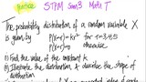 Practice STPM Sem3 Math T: The prob distribution of a RV is given by ...
