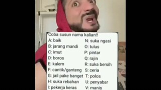 cuba susun nama kalian