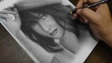 Charcoal Drawing Solenn Heusaff