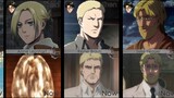 Attack On Titan Characters Design Comparison | Then / Now