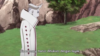 Isshiki menyerang desa Konoha untuk mencari Kawaki part 1