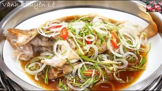 Cách làm CÁ HẤP HONGKONG thơm ngon - CÁ HẤP Xì Dầu - Hongkong steam fish by Vanh Khuyen
