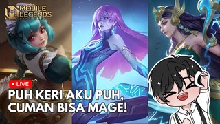 [🔴LIVE GAMING] Keri Aku Puh, Cuman Bisa Mage Roam 😰| Mobile Legends: Bang Bang #6