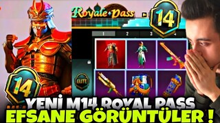 YENİ M14 ROYAL PASS EFSANE GÖRÜNTÜLER !! M14 RP 1-50 ÖDÜLLERİ !! M14 ROYAL PASS PUBG MOBİLE