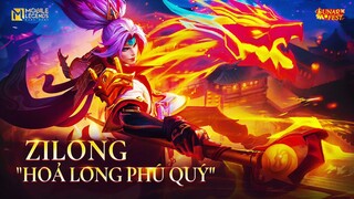 ZILONG Skin (HoanLong PhuQuy)  yang maen lagi galau Brutal 🤣   || MLBB x AOT