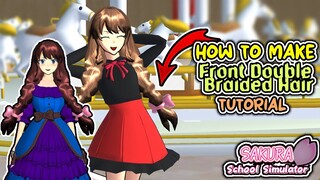 Tutorial How To Make Front Double Braided Hairstyle | Sakura School Simulator Chinese Version