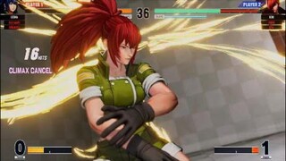 KOF15　世界１位レオナvs世界１位京＆庵　１８HITクライマックスコンボで反撃