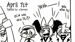 【Rin, Len, Oliver, Kaito】April 1st (Vocaloid Comic Dub)