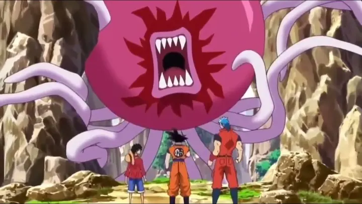 Dragón ball dxd X Onepiece X Toriko  Goku,Vali,Luffy y Toriko atacan a Big toro Akami