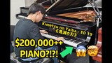 Playing on a $200,000 Piano and.....?! | ft. Kimetsu no Yaiba - ED 19 | Demon Slayer