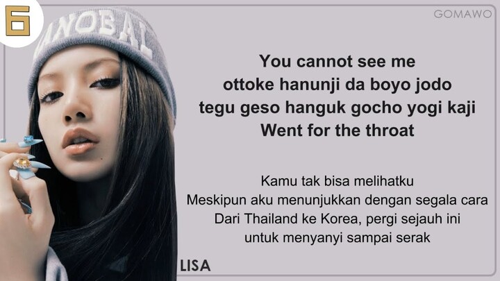 LISA - LALISA EASY LYRICS/INDO SUB by GOMAWO