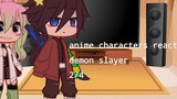 anime characters react to each other || demon slayer || 2/4 || obamitsu