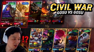 GOSU vs GOSU !? gosu members sniping Gosu General | Mobile Legends Yisunshin