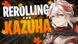 Rerolling for Kazuha - Genshin Impact 2.8