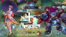 kagura combo sama atlas 99%op ?? || MLBB X ANIME ||🤫uss kagura selingkuh tu sama atlas 😁😂
