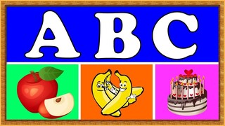 A to Z Food Name｜Food Names in English｜Kids Learning videos｜Educational