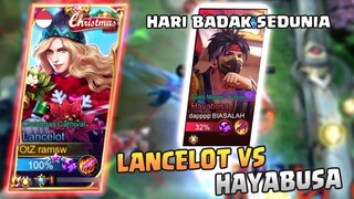 LANCELOT VS HAYABUSA SKIN REVAMP, WELCOME TO EPICAL GLORY WKWK | LANCELOT GAMEPLAY | MLBB