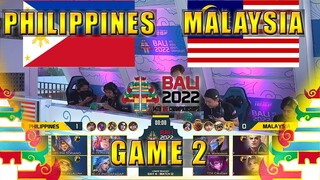 [GAME 2] PHILIPPINES VS MALAYSIA IESF BALI 2022 DAY 4 MLBB