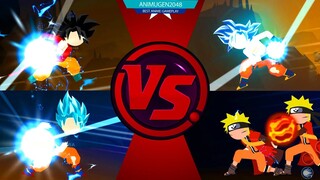 🔥 Stickman Naruto vs Goku MUI SSJ4 SSB 😍 Stick Hero Fighter - Super Dragon Warriors APK #2 #FHD