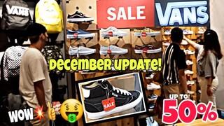 VANS SNEAKERS,SLIDES SALE up TO 50% OFF! DECEMBER UPDATE! GATEWAY CUBAO,SULIT PARIN